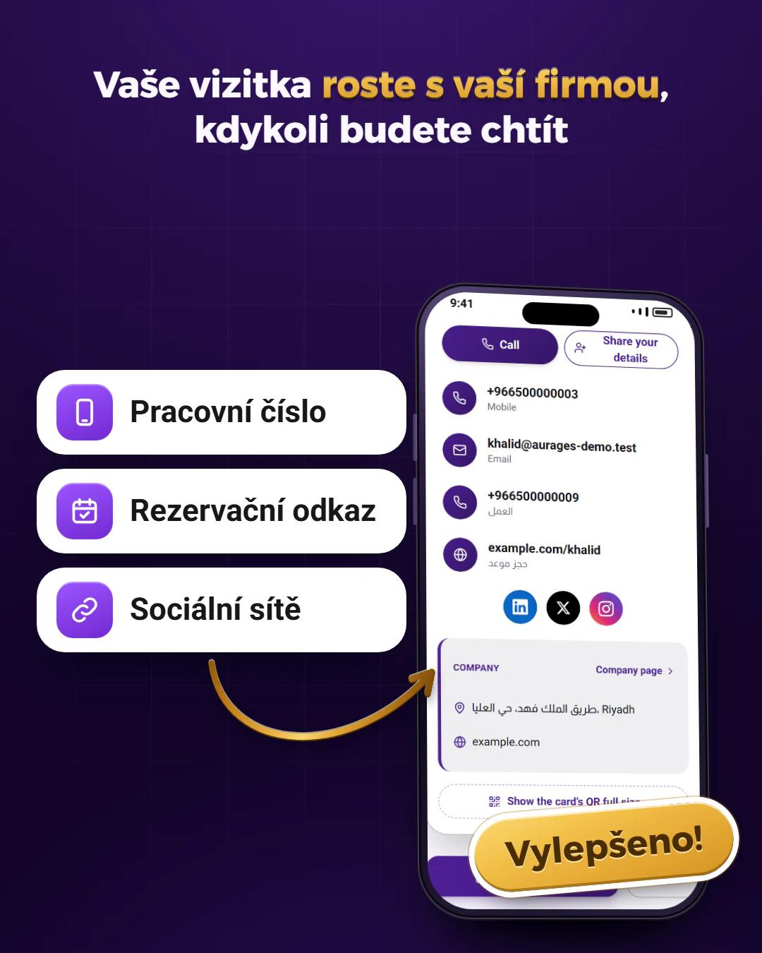 Vylepšete svou vizitku