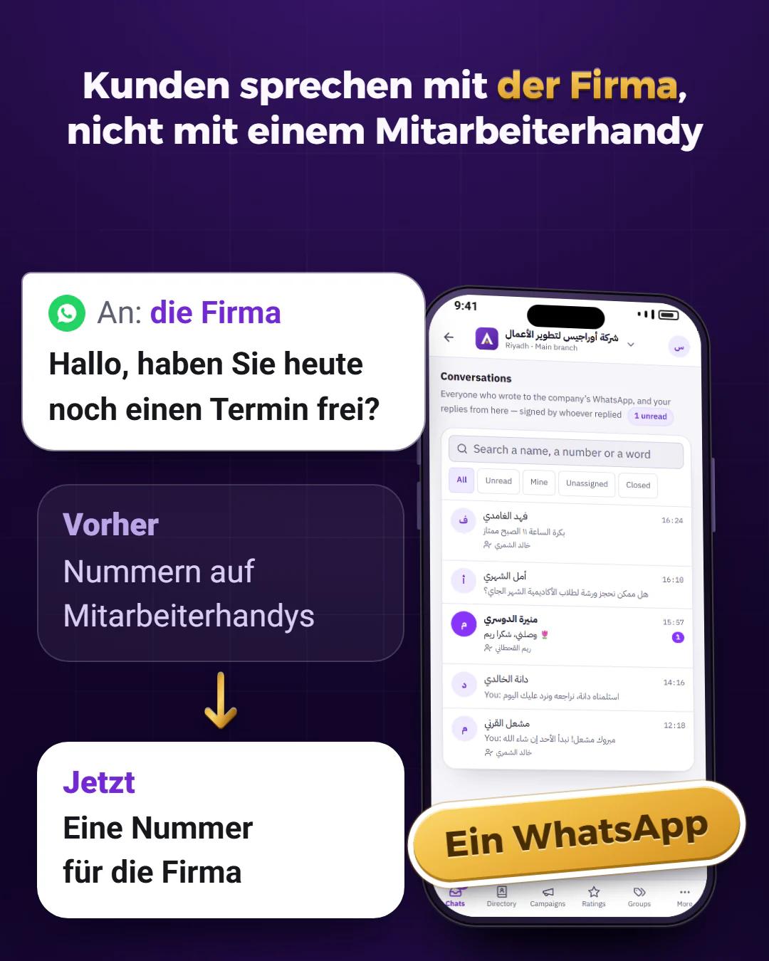 Eine Nummer fürs ganze Unternehmen