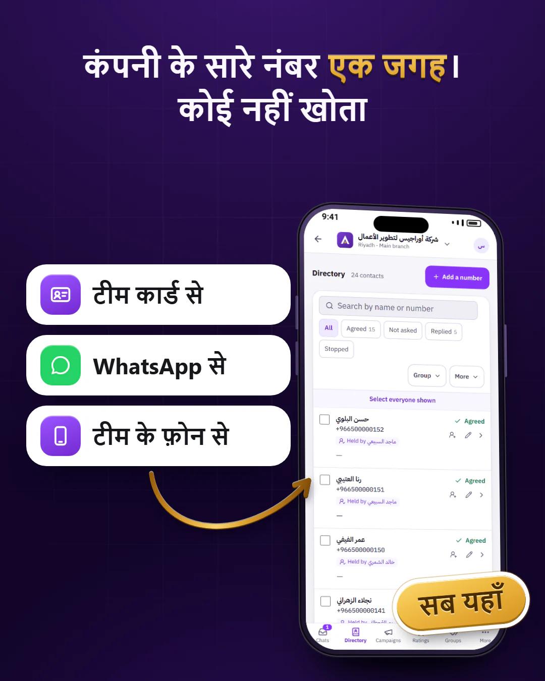 कंपनी की फ़ोन डायरेक्टरी