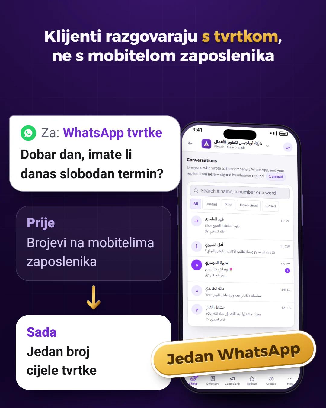 Jedan broj za cijelu tvrtku