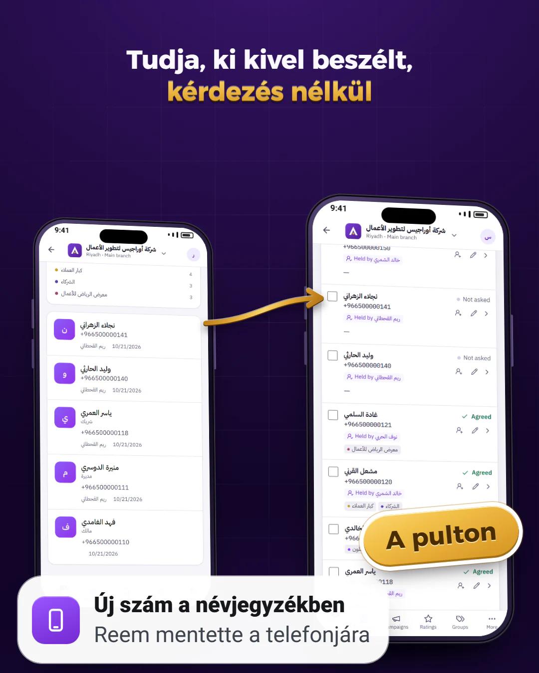 Nála mentve, Önnél látható