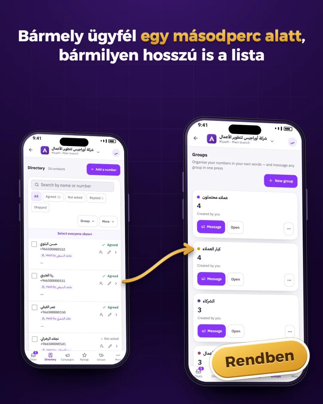 Rendezze a címtárát