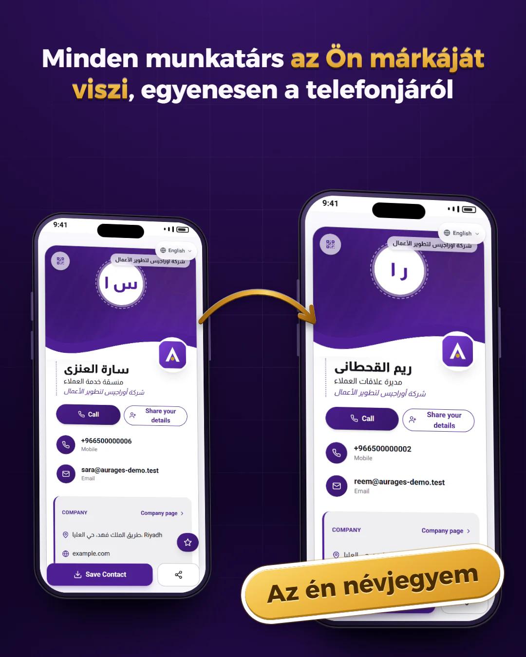 Névjegy minden munkatársnak