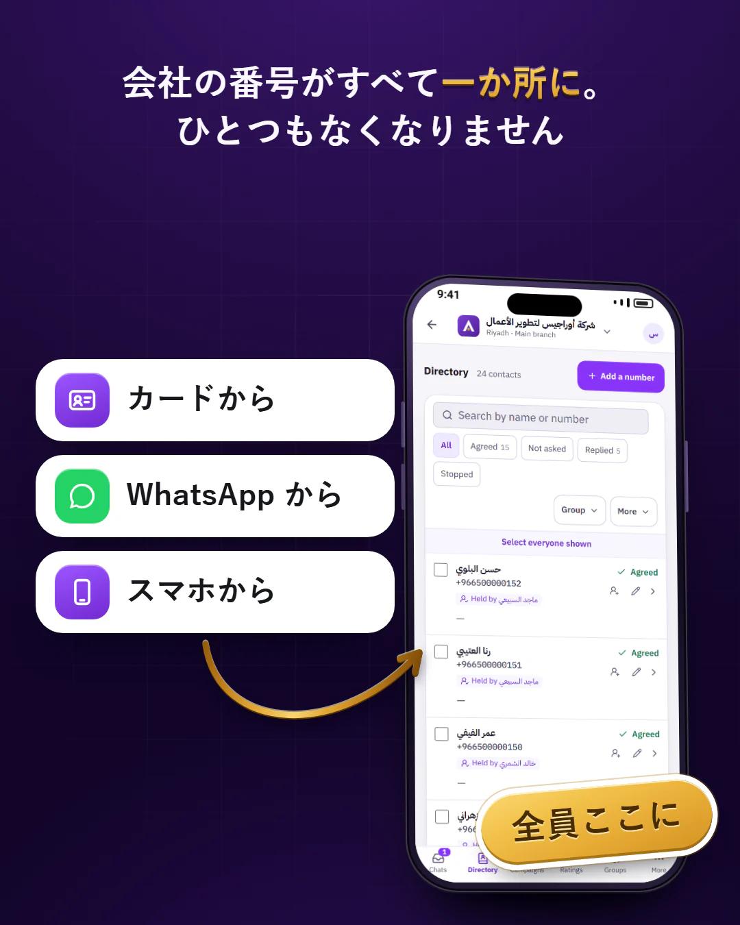 会社の電話帳