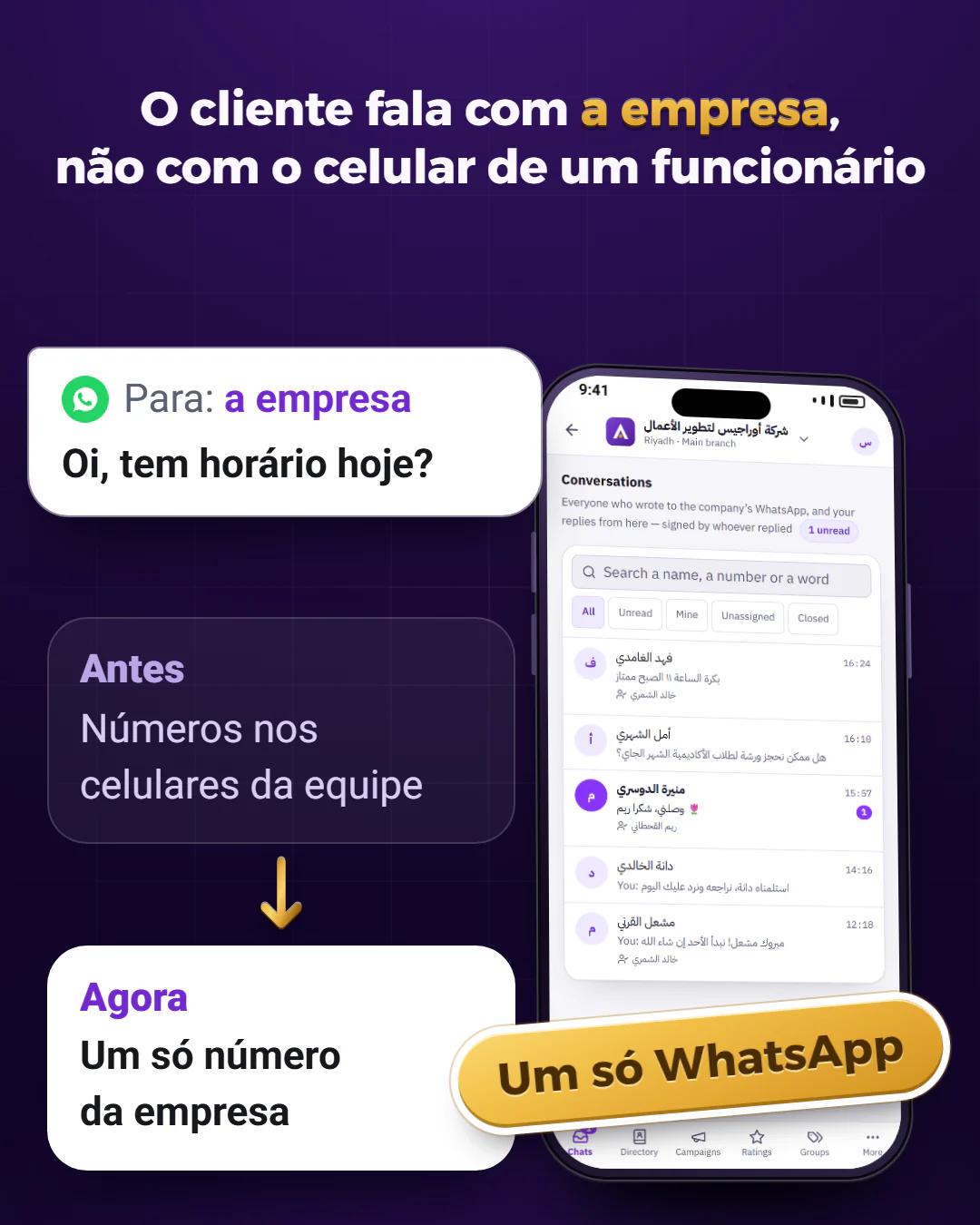 Um número para a empresa toda
