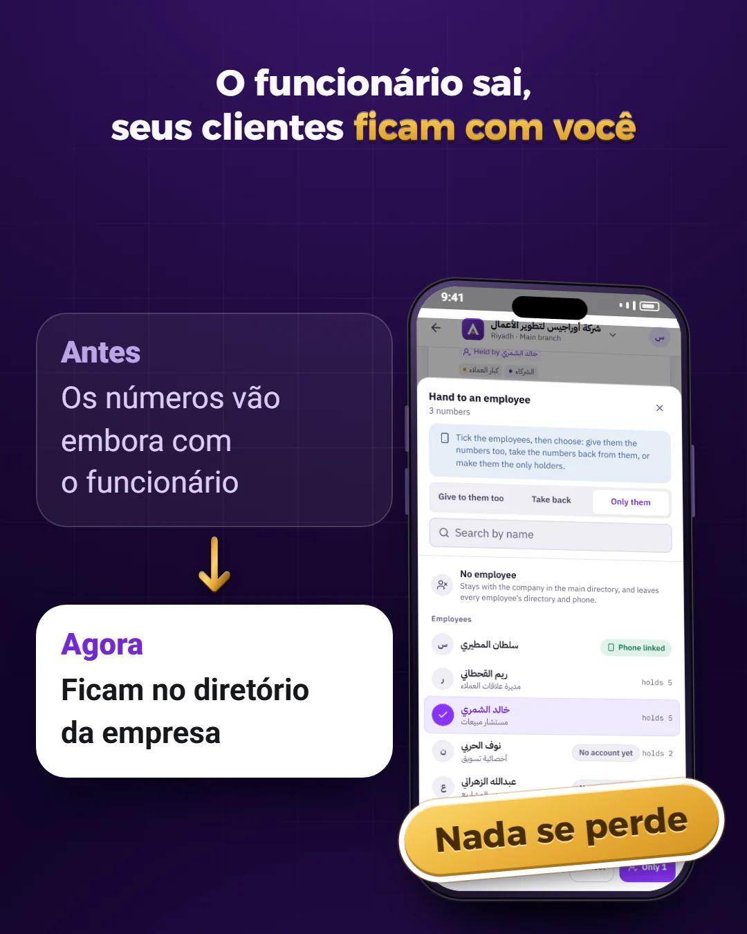 Seus números continuam seus