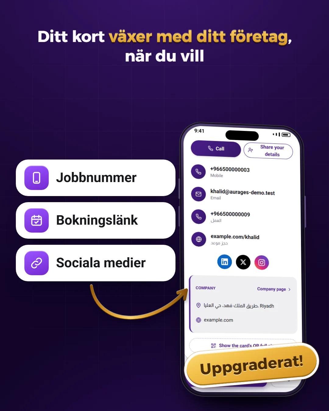 Uppgradera ditt kort