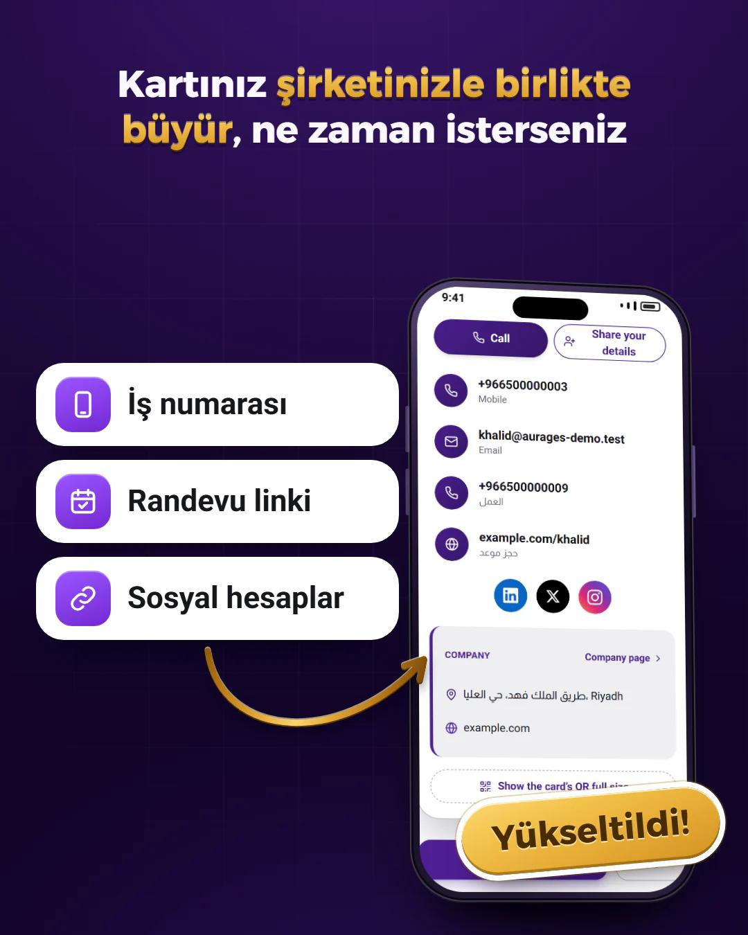 Kartınızı yükseltin