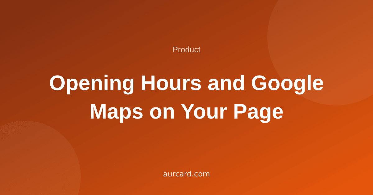 Article cover about opening hours and Google Maps settings