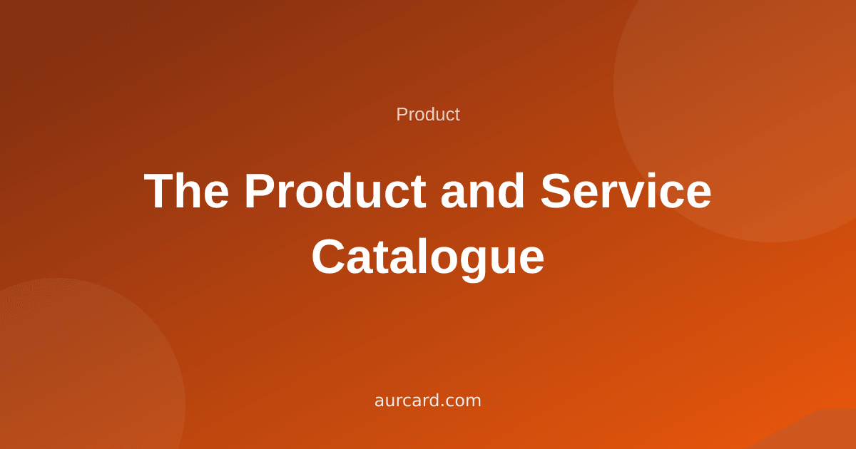 Article cover about the digital product and service catalogue