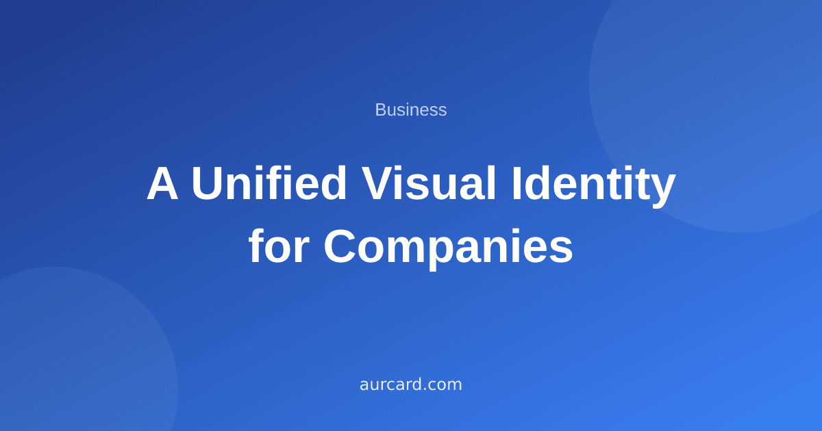 Article cover about unified visual identity for companies