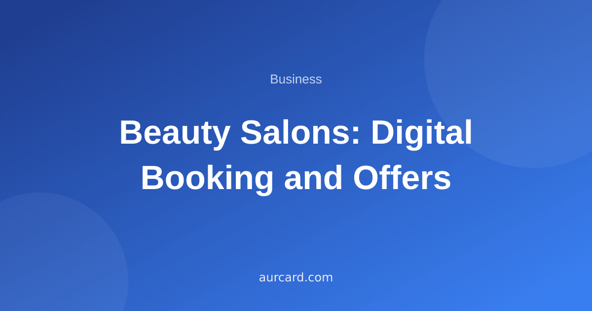 Article cover about digital booking and offers for beauty salons