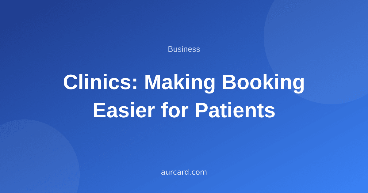 Article cover about online booking for clinics
