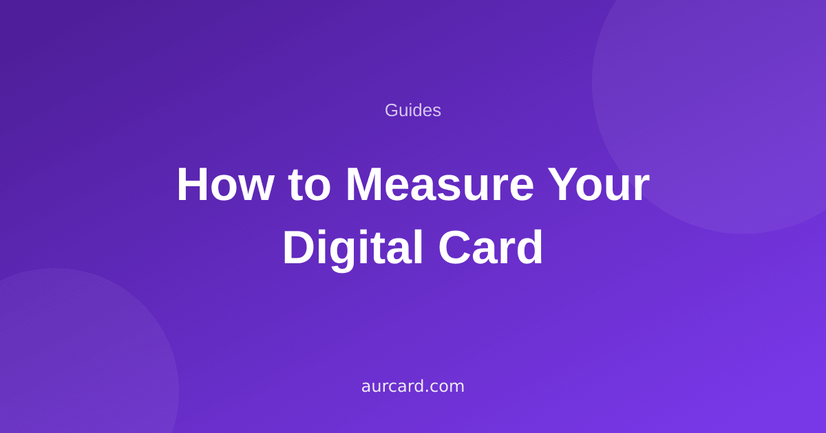 Article cover about measuring digital business card performance