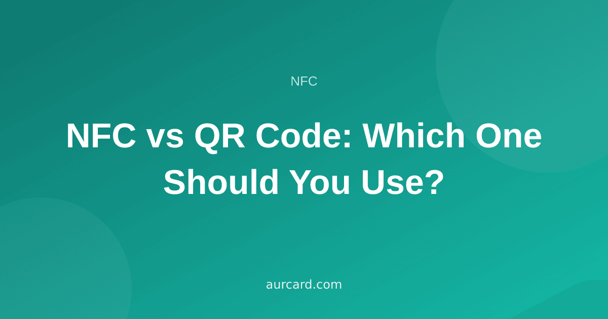 Article cover comparing NFC and QR code technologies